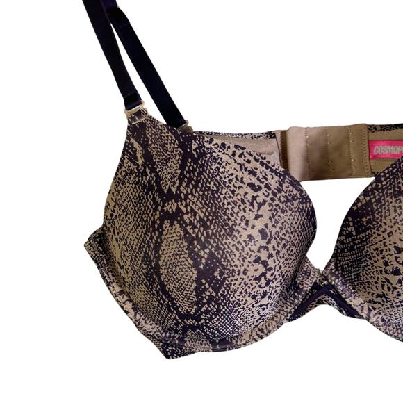 Cosmopolitan Bra Womens 36C Snake Print Ego Elevator Multi-Way - Picture 3 of 6
